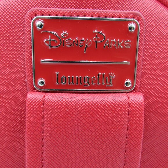 Loungefly Disney Backpack 6.5" Minnie Mouse Polka Dot Sequins Belt Bag READ - Picture 4 of 9